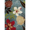 Art Carpet 9 X 12 Ft. Antigua Collection Tropical Floral Woven Area Rug, Aqua 841864117710